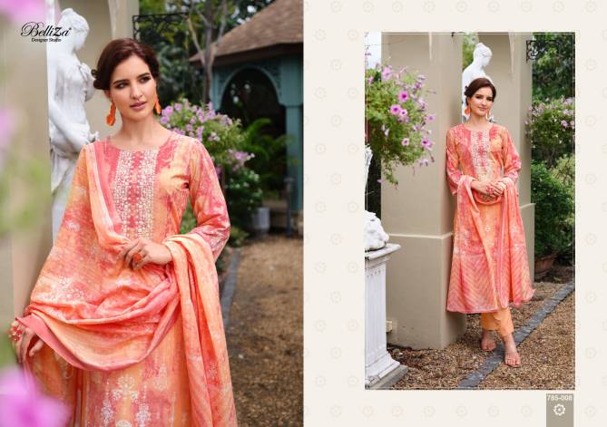 Resham By Beliza Cotton Dress Material Catalog
